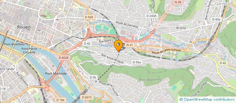 localisation de l'entreprise MADAME JEANNETTE LAWSON à ROUEN