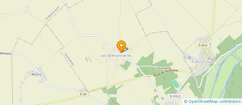 localisation de l'entreprise MADAME JEANNETTE LEMOINE à SAULNIERES