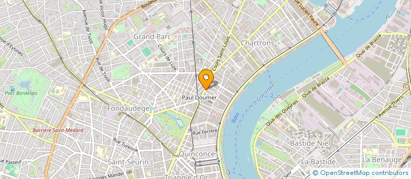 localisation de l'entreprise MADAME JEANNETTE LOUNDOU  BORDEAUX