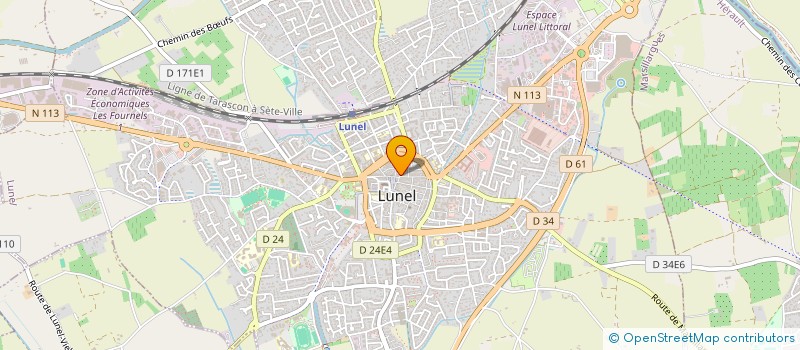 localisation de l'entreprise MADAME JEANNETTE MARTIN à LUNEL