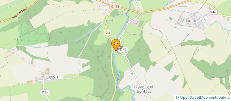 localisation de l'entreprise MADAME JEANNETTE MARTIN  LEGEVILLE-ET-BONFAYS