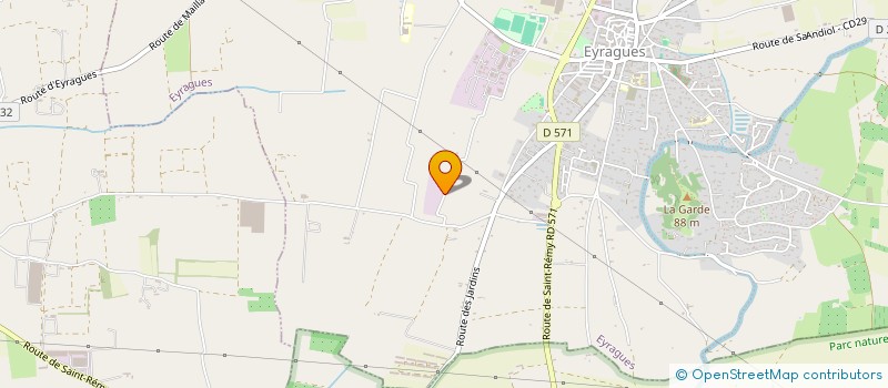 localisation de l'entreprise MADAME JEANNETTE MELLARD  EYRAGUES