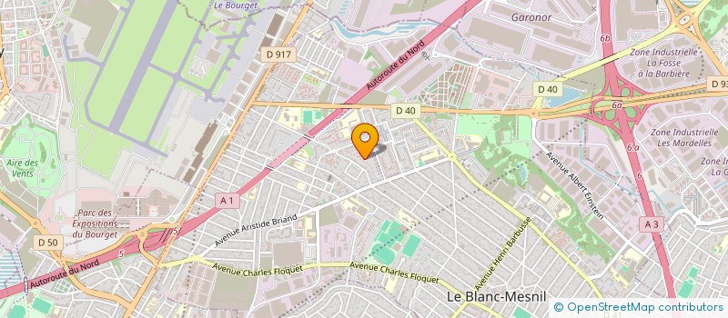 localisation de l'entreprise MADAME JEANNETTE NDOME à LE BLANC-MESNIL