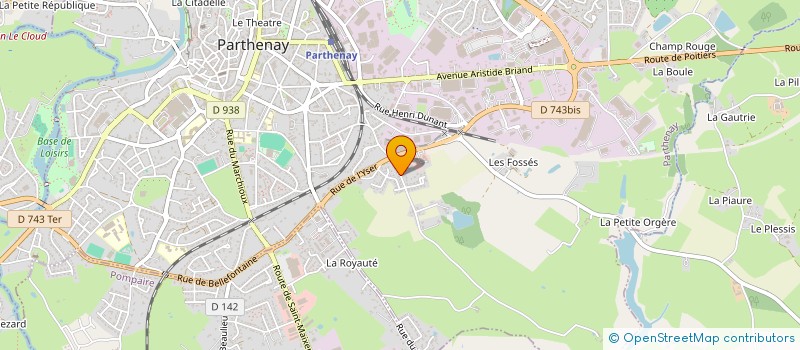 localisation de l'entreprise MADAME JEANNETTE RAYMOND à PARTHENAY