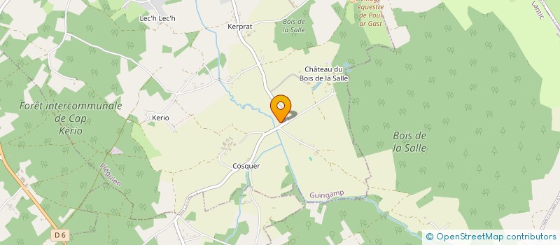 localisation de l'entreprise MADAME JEANNETTE RODRIGUES DA SILVA  PLEGUIEN