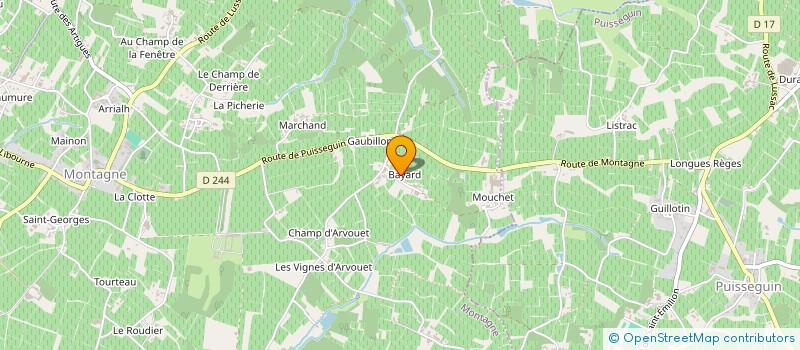 localisation de l'entreprise MADAME JEANNETTE SOUMAGNAC  MONTAGNE