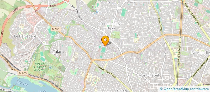 localisation de l'entreprise MADAME JEANNETTE THIBAUDET  FONTAINE-LES-DIJON