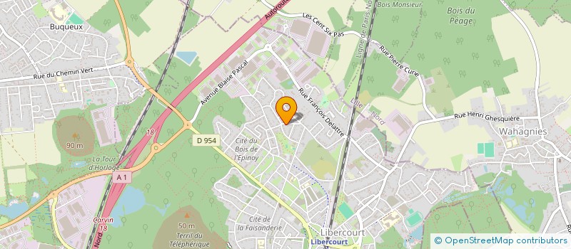 localisation de l'entreprise MADAME JEANNETTE VANDREPOTTE  LIBERCOURT