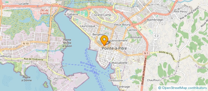 localisation de l'entreprise MADAME JEANNETTY LORIEL  POINTE-A-PITRE