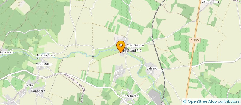 localisation de l'entreprise MADAME JEANNICK ECOTIERE  SAINT-HILAIRE-DE-VILLEFRANCHE