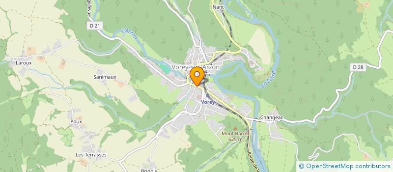 localisation de l'entreprise MADAME JEANNICK PERALTA  VOREY