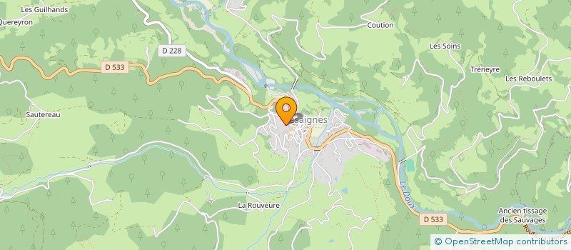 localisation de l'entreprise MADAME JEANNIE ABERT  LAMASTRE