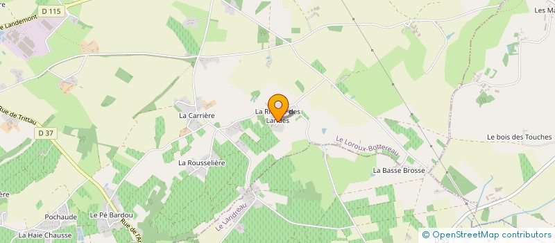 localisation de l'entreprise MADAME JEANNIE GAUFFRIAUD  LE LOROUX-BOTTEREAU