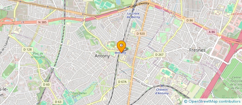 localisation de l'entreprise MADAME JEANNIE LEGOURD à ANTONY