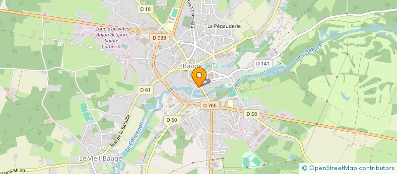 localisation de l'entreprise MADAME JEANNIE METEIER à BAUGE-EN-ANJOU