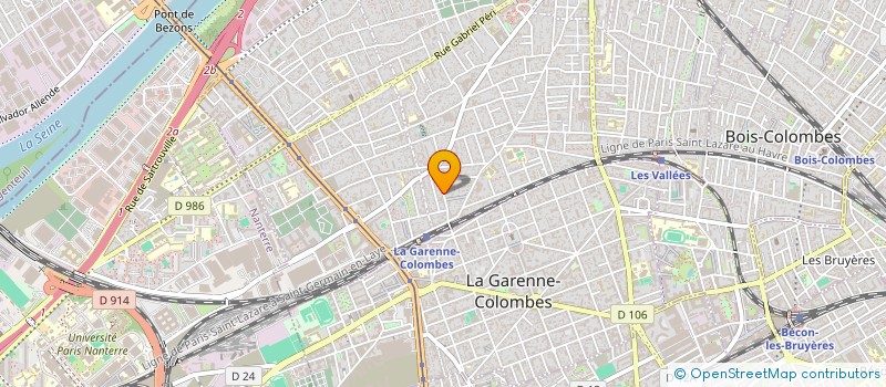 localisation de l'entreprise MADAME JEANNIG BERROU à COLOMBES