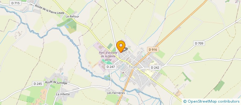 localisation de l'entreprise MADAME JEANNINE ANQUETIL à TRUN