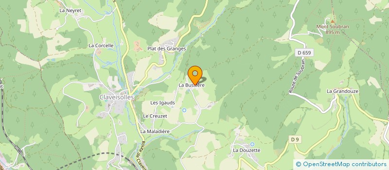 localisation de l'entreprise MADAME JEANNINE AUBONNET à POULE-LES-ECHARMEAUX