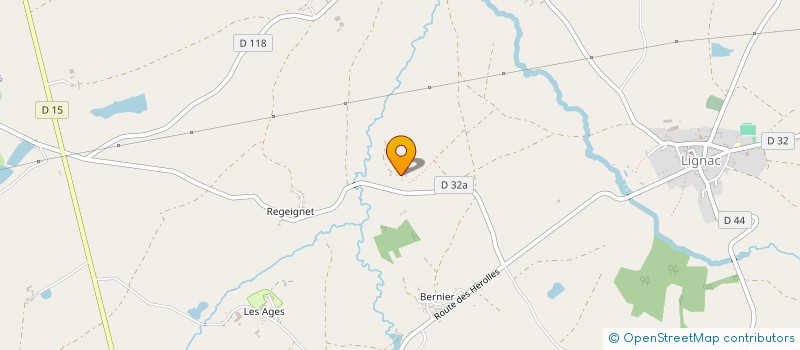localisation de l'entreprise MADAME JEANNINE AUCLAIR  LIGNAC