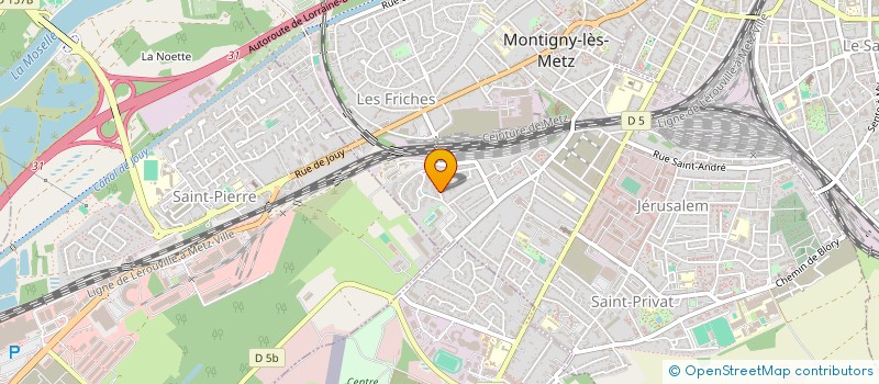 localisation de l'entreprise MADAME JEANNINE AUER à MONTIGNY-LES-METZ