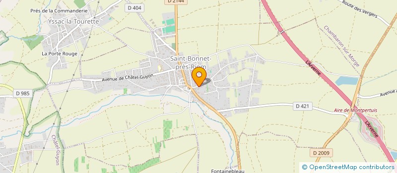 localisation de l'entreprise MADAME JEANNINE AUGENDRE à SAINT-BONNET-PRES-RIOM