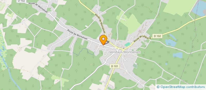 localisation de l'entreprise MADAME JEANNINE AULI à VENDAYS-MONTALIVET