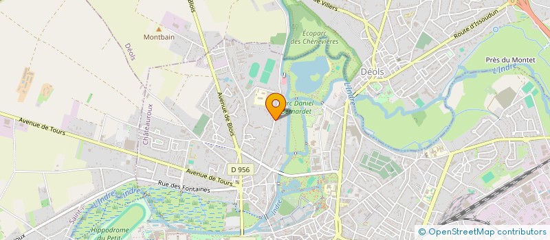 localisation de l'entreprise MADAME JEANNINE BEAUFRERE à CHATEAUROUX
