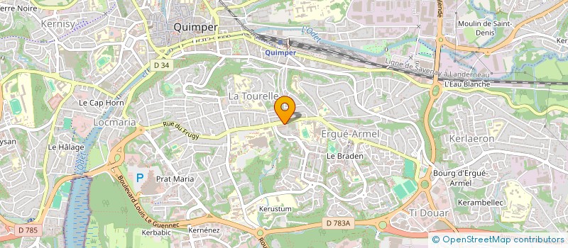 localisation de l'entreprise MADAME JEANNINE BIRRIEN à QUIMPER