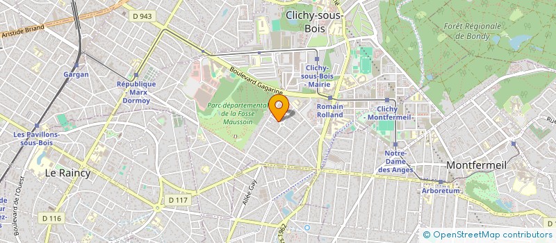 localisation de l'entreprise MADAME JEANNINE BISSOHONG à CLICHY-SOUS-BOIS