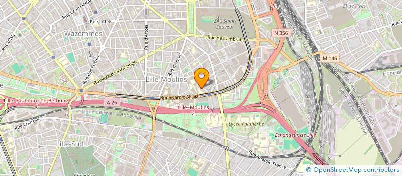 localisation de l'entreprise MADAME JEANNINE BONNE à LILLE