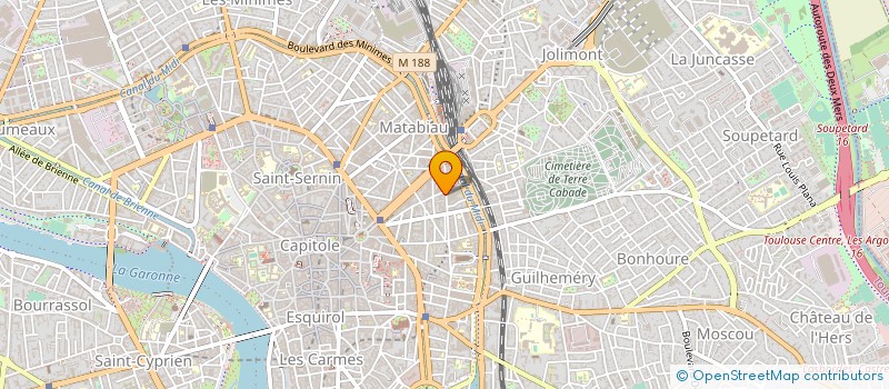 localisation de l'entreprise MADAME JEANNINE BONNET à TOULOUSE