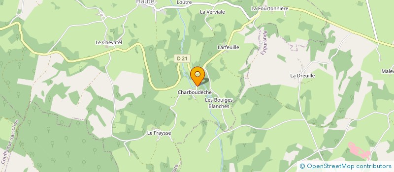 localisation de l'entreprise MADAME JEANNINE BONNIERE à LAMAZIERE-HAUTE