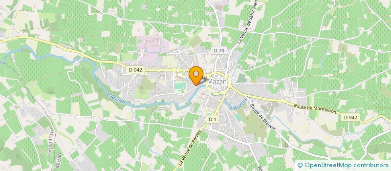 localisation de l'entreprise MADAME JEANNINE BRUA  MAZAN