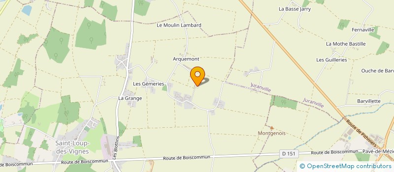 localisation de l'entreprise MADAME JEANNINE CAILLARD à SAINT-LOUP-DES-VIGNES