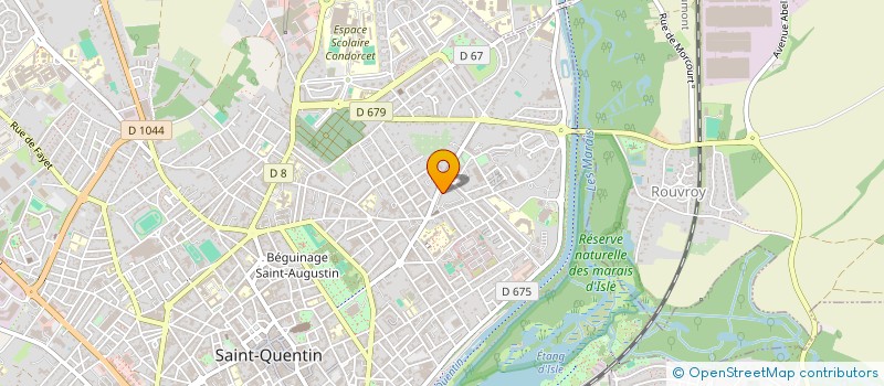 localisation de l'entreprise MADAME JEANNINE CANTOU  SAINT-QUENTIN