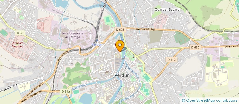 localisation de l'entreprise MADAME JEANNINE CAREL à VERDUN