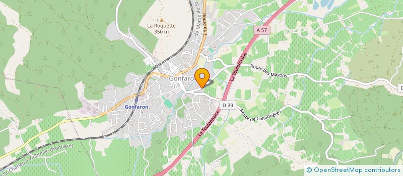 localisation de l'entreprise MADAME JEANNINE CARRASSAN  GONFARON