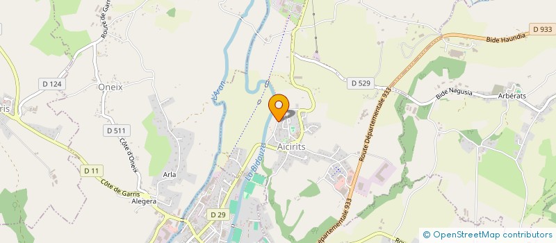 localisation de l'entreprise MADAME JEANNINE CAYRAC  AICIRITS-CAMOU-SUHAST