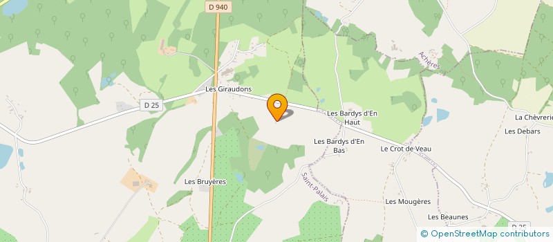 localisation de l'entreprise MADAME JEANNINE CHABIN à SAINT-PALAIS