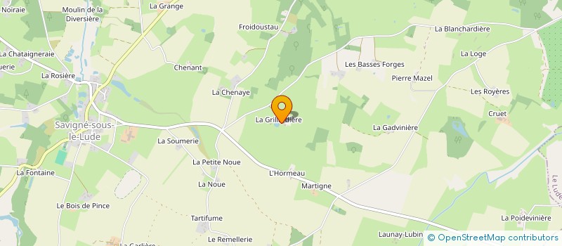 localisation de l'entreprise MADAME JEANNINE CHAMPION  SAVIGNE-SOUS-LE-LUDE