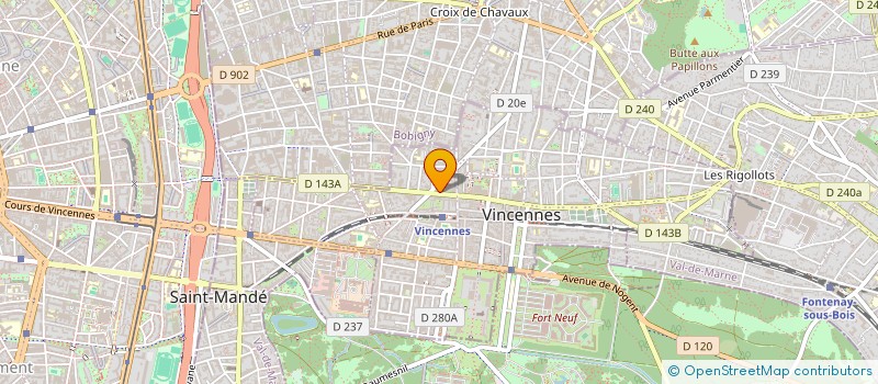 localisation de l'entreprise MADAME JEANNINE CHARLOT à VINCENNES