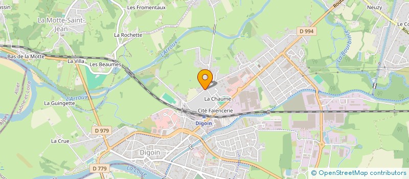 localisation de l'entreprise MADAME JEANNINE CHARTIER  DIGOIN