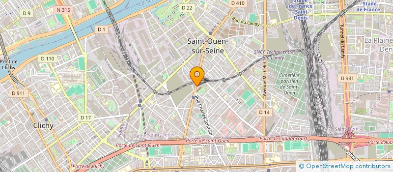 localisation de l'entreprise MADAME JEANNINE CHAVESTELON à SAINT-OUEN-SUR-SEINE