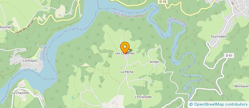 localisation de l'entreprise MADAME JEANNINE CHEVALIER  SAINT-JACQUES-D AMBUR