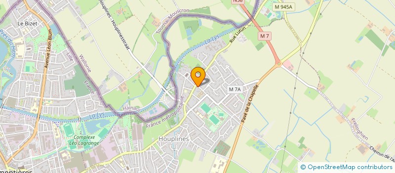 localisation de l'entreprise MADAME JEANNINE CLAUS  HOUPLINES