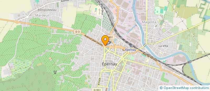 localisation de l'entreprise MADAME JEANNINE COLLARD  EPERNAY