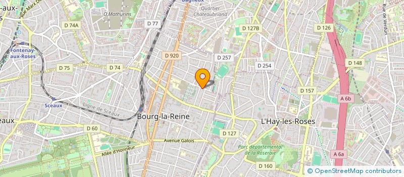 localisation de l'entreprise MADAME JEANNINE COUDEYRAS  BOURG-LA-REINE