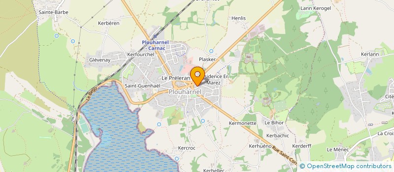 localisation de l'entreprise MADAME JEANNINE CRAMPON  PLOUHARNEL