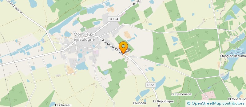 localisation de l'entreprise MADAME JEANNINE CREPEAU  MONTRIEUX-EN-SOLOGNE