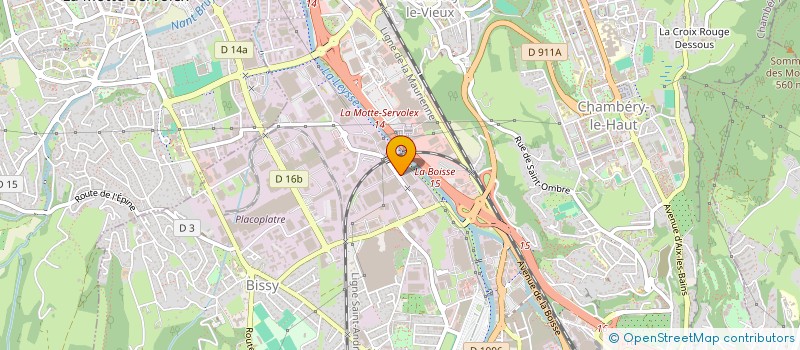 localisation de l'entreprise MADAME JEANNINE CUGNET  CHAMBERY